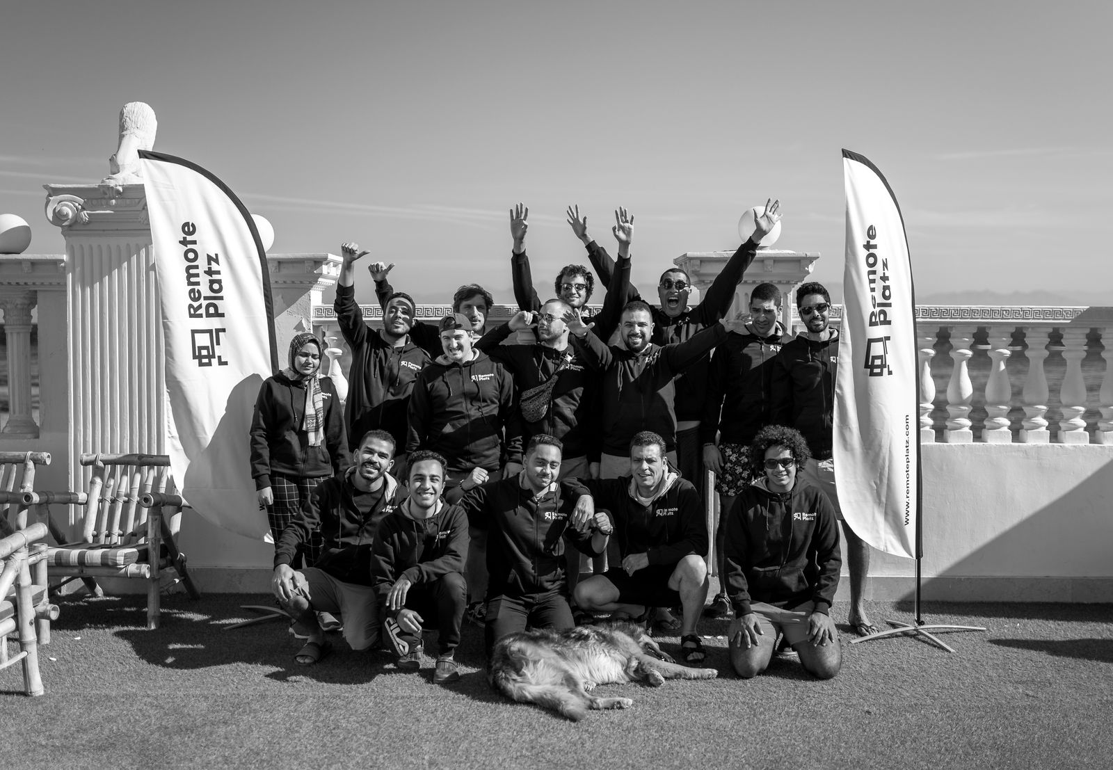 Das Team der Remoteplatz GmbH beim gemeinsamen Teamtreffen